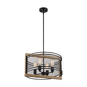 Atelier-4 Light Pendant in Vintage Style-20 Inches Wide by 12.25 Inches High