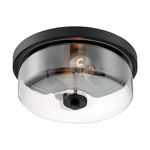 Sommerset-2 Light Flush Mount in Modern/Contemporary Style-12.88 Inches Wide by 5.63 Inches High