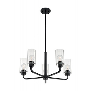 Sommerset-5 Light Chandelier in Modern/Contemporary Style-24 Inches Wide by 13.5 Inches High - 1004325