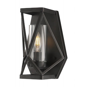 Zemi-1 Light Wall Sconce in Traditional Style-7 Inches Wide by 10.5 Inches High
