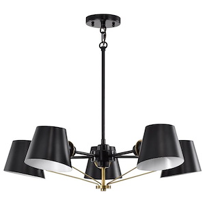 Baxter - 5 Light Chandelier In Impressionable Style-7 Inches Tall and 28 Inches Wide