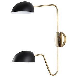 Trilby - 2 Light Wall Sconce In Mid-Century Modern Style-25.88 Inches Tall and 37.38 Inches Wide - 1094374