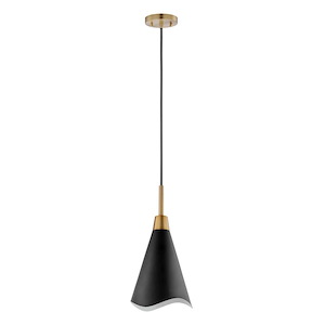 Tango - 1 Light Small Pendant In Mid-Century Modern Style-16 Inches Tall and 7.88 Inches Wide - 1094371