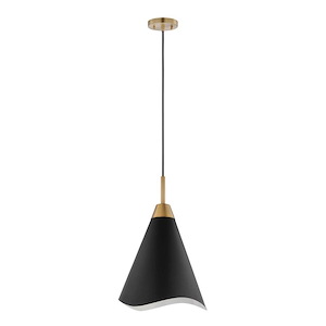 Tango - 1 Light Medium Pendant In Mid-Century Modern Style-18.38 Inches Tall and 12 Inches Wide - 1094370