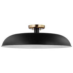 Colony - 1 Light Large Semi-Flush Mount In Mid-Century Modern Style-7.63 Inches Tall and 24 Inches Wide - 1094293
