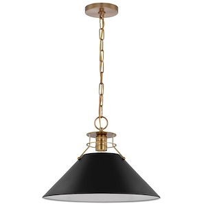 Outpost - 1 Light Large Pendant In Mid-Century Modern Style-11.63 Inches Tall and 16.5 Inches Wide