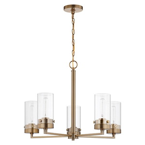 Intersection - 5 Light Chandelier In Industrial Chic Style-18.88 Inches Tall and 24 Inches Wide