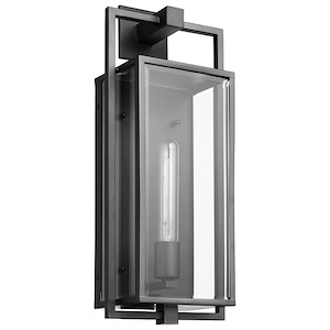 Exhibit - 1 Light Outdoor Large Wall Lantern In Modern Style-20 Inches Tall and 8 Inches Wide - 1219340