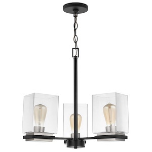 Crossroads - 3 Light Chandelier In Contemporary Style-20.38 Inches Tall and 21.13 Inches Wide