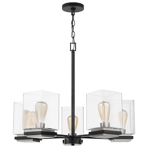 Crossroads - 5 Light Chandelier In Contemporary Style-22.75 Inches Tall and 26 Inches Wide - 1219733