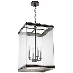 Crossroads - 4 Light Pendant In Contemporary Style-23.25 Inches Tall and 14.75 Inches Wide