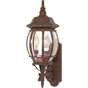Central Park-Three Light Outdoor Wall Lantern-7.375 Inches Wide by 22.75 Inches High