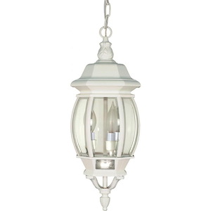 Central Park-Three Light Outdoor Hanging Lantern-7.375 Inches Wide by 20 Inches High - 184330