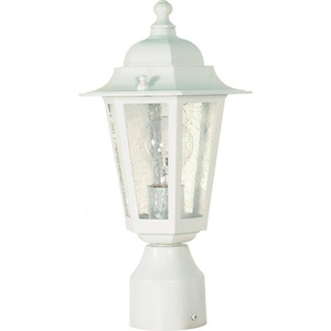 Cornerstone-One Light Outdoor Post Lantern-7 Inches Wide by 14.25 Inches High