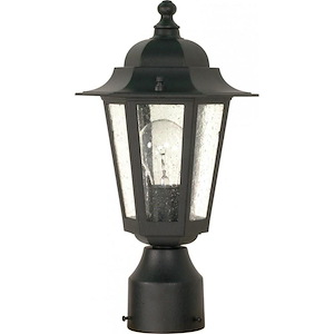 Cornerstone-One Light Outdoor Post Lantern-7 Inches Wide by 14.25 Inches High