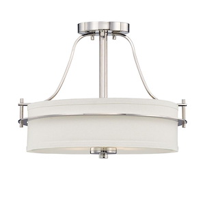 Loren-2 Light Semi Flush-15 Inches Wide by 13.13 Inches High - 339423