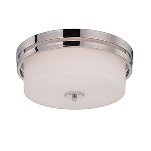 Parallel-Three Light-Flush Mount-15 Inches Wide by 6.5 Inches High - 407475