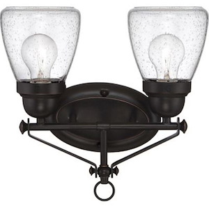 Laurel-Two Light Bath Vanity-12.88 Inches Wide by 12.88 Inches High - 446917