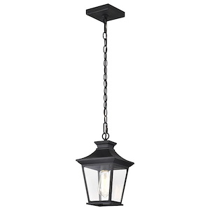 Jasper - 1 Light Outdoor Hanging Lantern In Traditional Style-12.38 Inches Tall and 7.52 Inches Wide