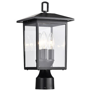 Jamesport - 3 Light Outdoor Post Lantern-15.25 Inches Tall and 7.5 Inches Wide - 1273081