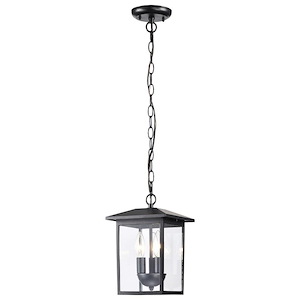Jamesport - 3 Light Outdoor Hanging Lantern-11.43 Inches Tall and 7.5 Inches Wide