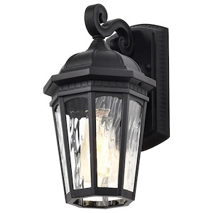 East River - 1 Light Small Outdoor Wall Lantern In Traditional Style-12 Inches Tall and 6.25 Inches Wide
