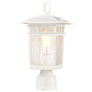 Cove Neck - 1 Light Medium Outdoor Post Lantern In Craftsman Style-13.78 Inches Tall and 7.11 Inches Wide