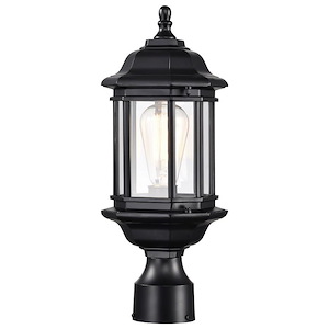 Hopkins - 1 Light Small Outdoor Post Lantern In Traditional Style-16.56 Inches Tall and 6 Inches Wide