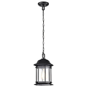 Hopkins - 1 Light Outdoor Hanging Lantern In Traditional Style-12.67 Inches Tall and 7.38 Inches Wide