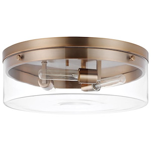 Intersection - 3 Light Large Flush Mount In Industrial Chic Style-6 Inches Tall and 17 Inches Wide - 1094341