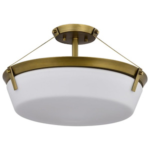 Rowen - 4 Light Semi-Flush Mount In Traditional Style-11.13 Inches Tall and 18.5 Inches Wide - 1299422