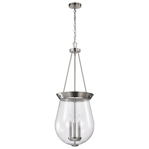 Boliver - 3 Light Pendant In Traditional Style-37.38 Inches Tall and 14.13 Inches Wide