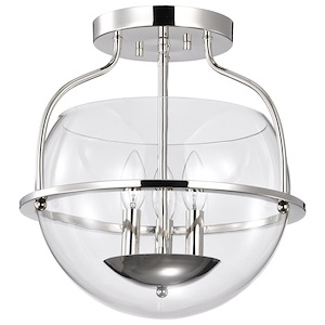 Amado - 3 Light Semi-Flush Mount-14.25 Inches Tall and 14 Inches Wide - 1299439