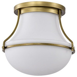 Valdora - 1 Light Flush Mount In Traditional Style-12.25 Inches Tall and 14 Inches Wide