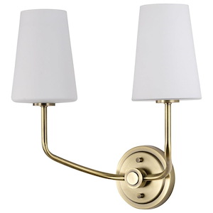 Cordello - 2 LightWall Sconce In Traditional Style-14.5 Inches Tall and 16 Inches Wide