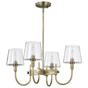 Brookside - 4 Light Chandelier In Traditional Style-11.75 Inches Tall and 24 Inches Wide - 1299460