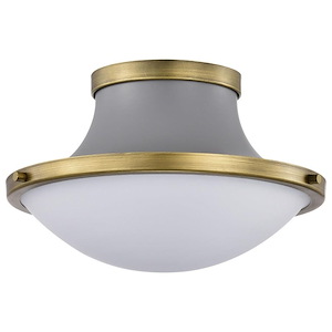 Lafayette - 1 Light Flush Mount In Contemporary Style-8.13 Inches Tall and 14 Inches Wide - 1299466