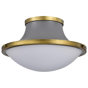 Lafayette - 3 Light Flush Mount In Contemporary Style-10.13 Inches Tall and 18 Inches Wide