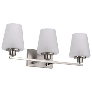 Lune - 3 Light Bath Vanity-8.75 Inch Tall and 24 Inch Wide - 1377078
