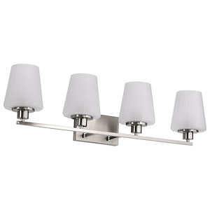 Lune - 4 Light Bath Vanity-8.75 Inch Tall and 32 Inch Wide - 1377079