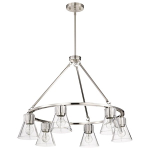 Gianna - 6 Light Chandelier-21.75 Inch Tall and 30 Inch Wide - 1377098