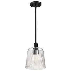Grayson - 1 Light Small Pendant-11 Inch Tall and 8 Inch Wide - 1377121