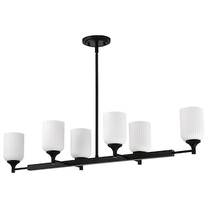 Solara - 6 Light Island Pendant-7.13 Inch Tall and 12 Inch Wide - 1377135