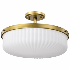 Solara - 3 Light Semi-Flush Mount-10.13 Inch Tall and 16.6 Inch Wide - 1377133