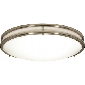 Glamour-18W 1 LED Flush Mount-10 Inches Wide by 3.75 Inches High