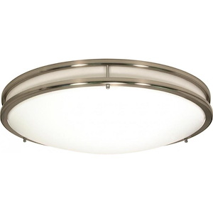 Glamour-25W 1 LED Flush Mount-17 Inches Wide by 3.75 Inches High
