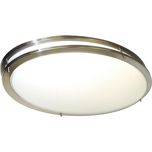 Glamour-52W 2 LED Oval Flush Mount-18 Inches Wide by 4 Inches High