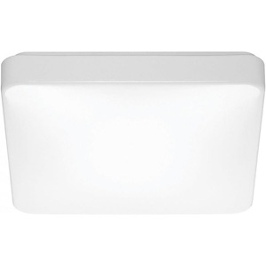 20.5W 1 LED Square Flush Mount with Occupancy Sensor-14 Inches Wide by 3.5 Inches High