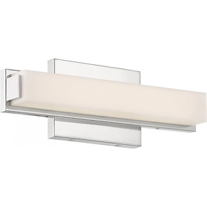 Slick-13W 1 LED Bath Vanity-13 Inches Wide by 4.5 Inches High