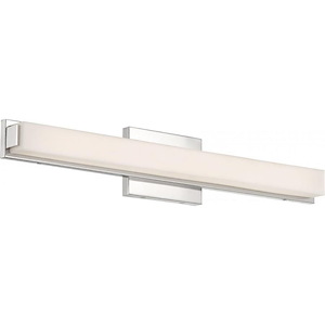 Slick-26W 1 LED Bath Vanity-25 Inches Wide by 4.5 Inches High